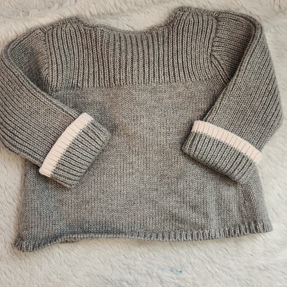 Jacadi Paris Grey & Soft Pink Knit 3 Piece Set - Picture 7 of 15